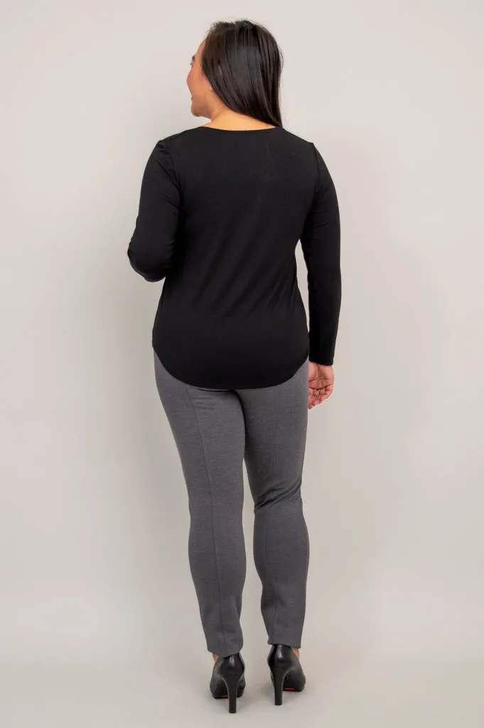Tessa Long Sleeve, Black, Bamboo sold by Blue Sky product image thumbnail 4