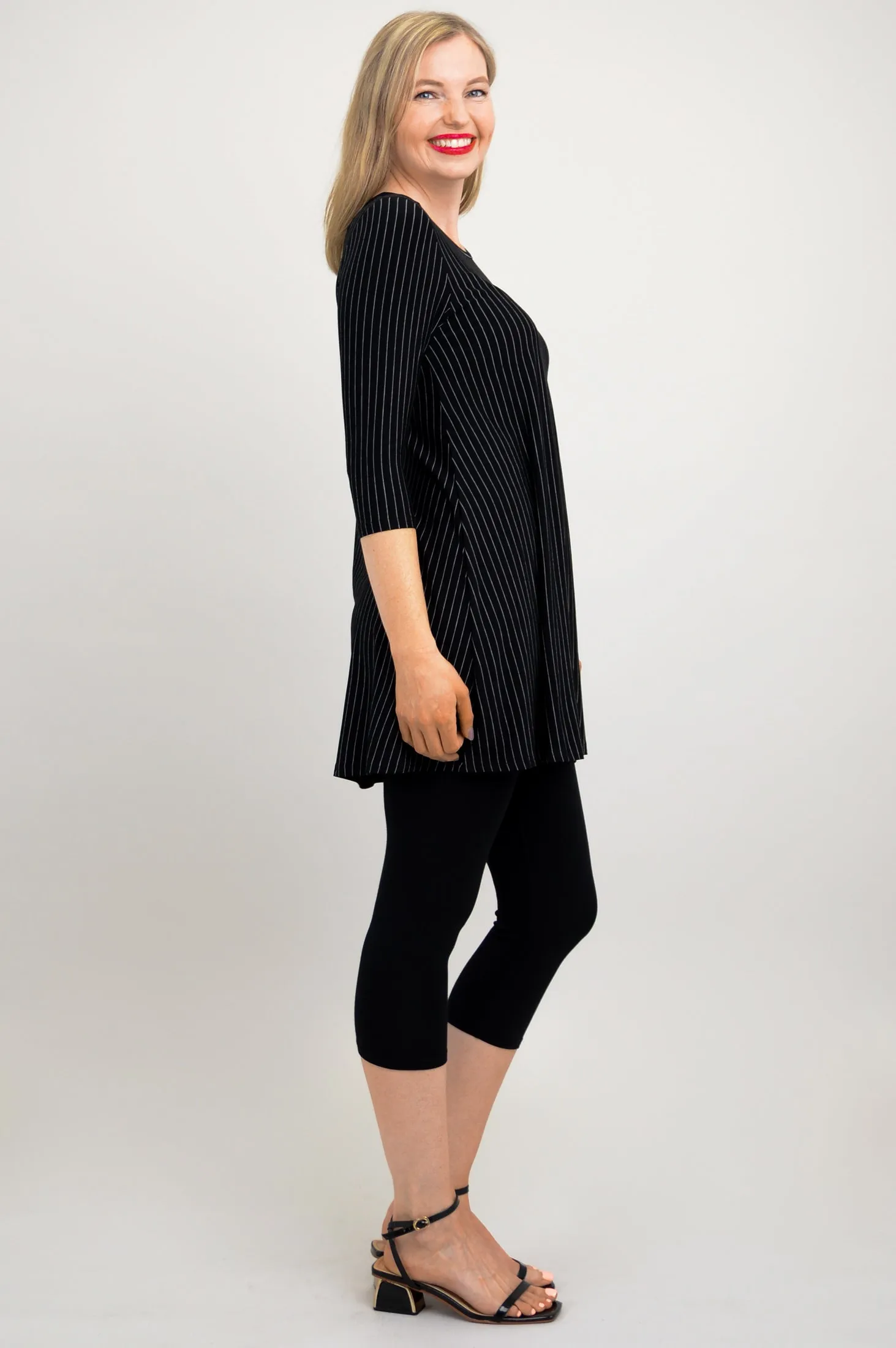 Perfect Tunic, BW Pin Stripe, Bamboo - Final Sale sold by Blue Sky product image thumbnail 5
