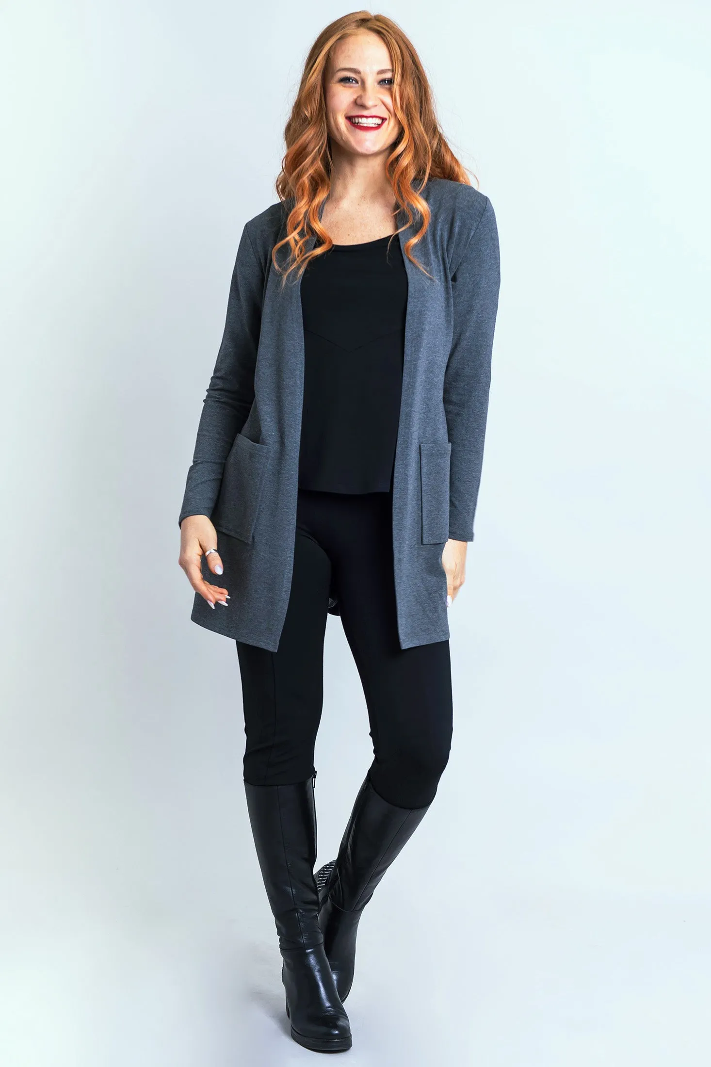 Pauline Jacket, Graphite, Bamboo sold by Blue Sky product image thumbnail 3