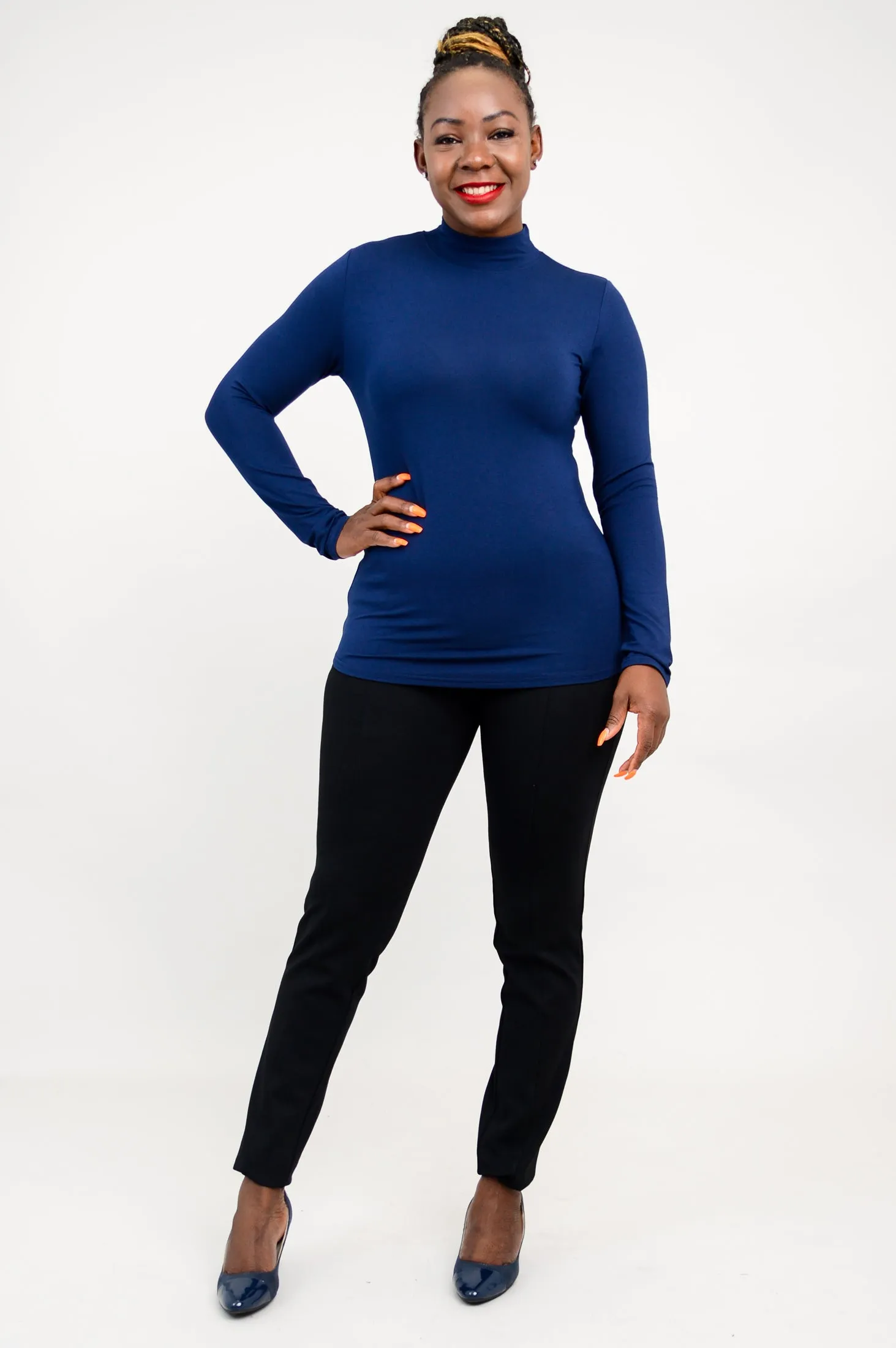 Tonya Top, Indigo, Bamboo sold by Blue Sky product image thumbnail 3