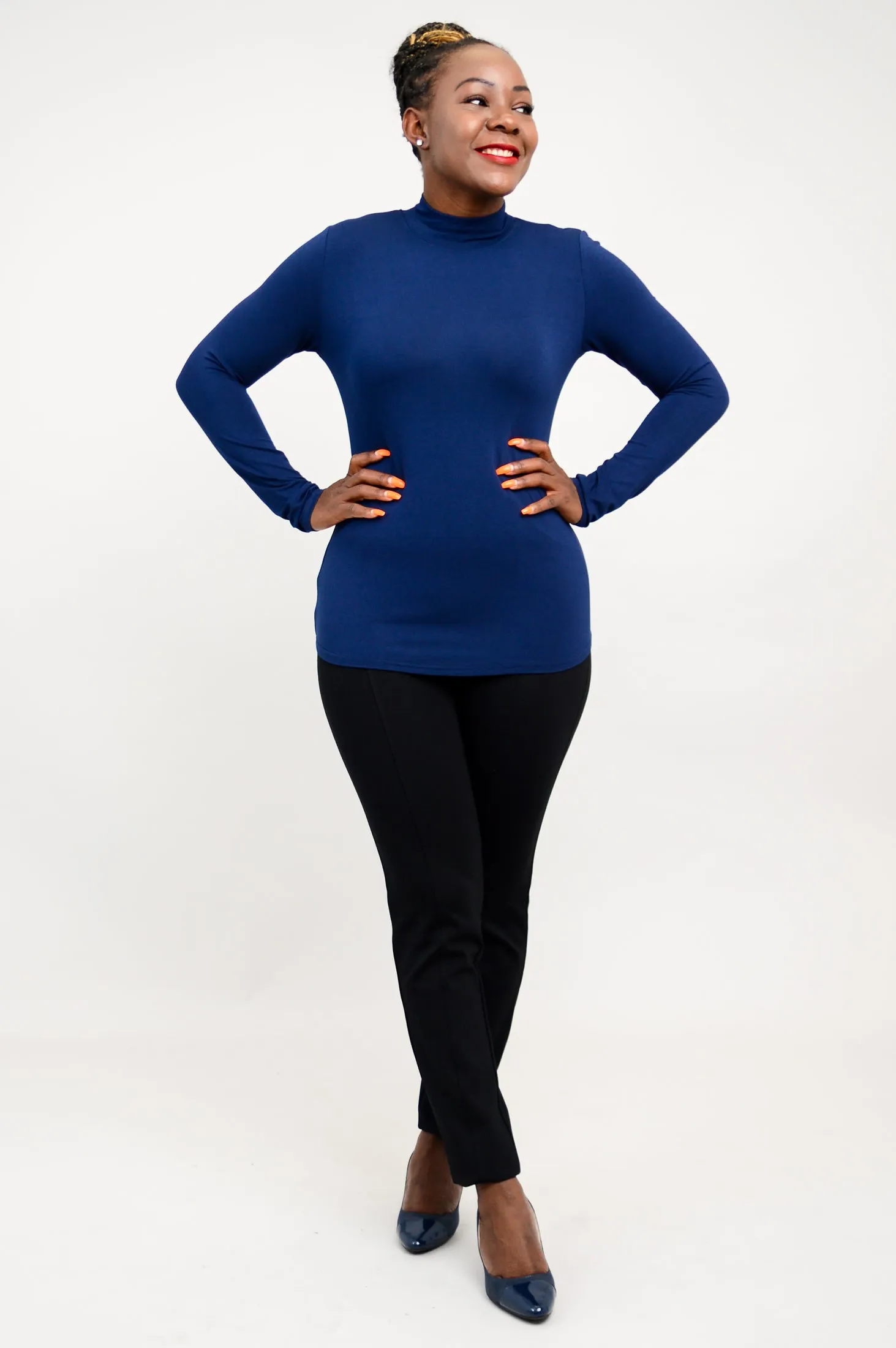 Tonya Top, Indigo, Bamboo sold by Blue Sky product image thumbnail 5