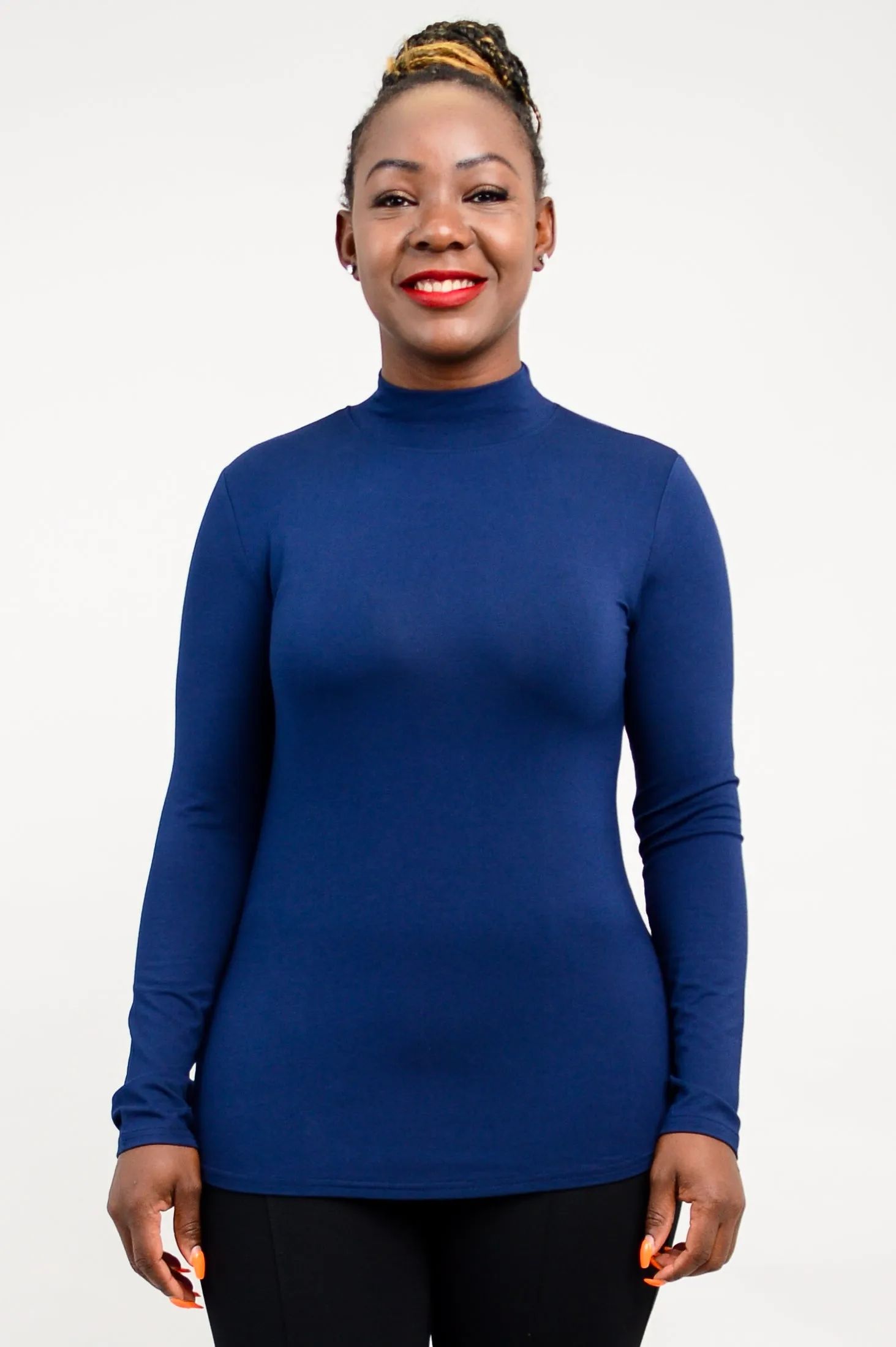 Tonya Top, Indigo, Bamboo sold by Blue Sky