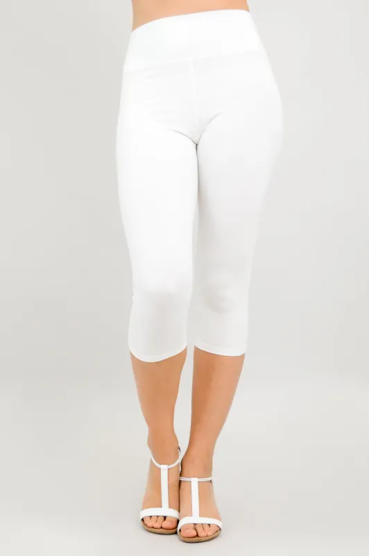 Riley Capri, Snow White, Bamboo sold by Blue Sky