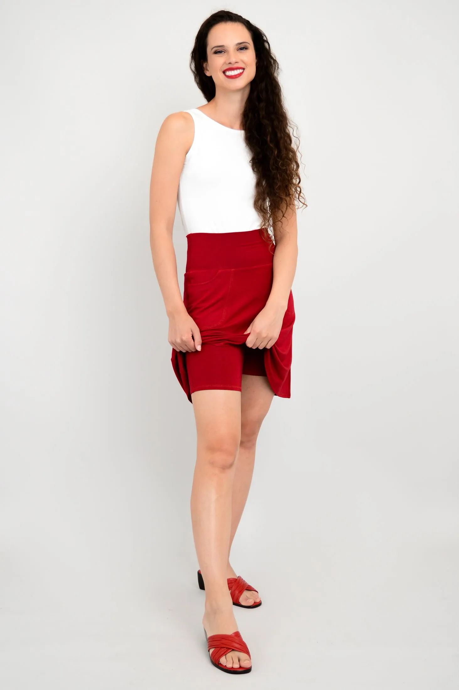 Magna Skort, Lipstick, Bamboo sold by Blue Sky product image thumbnail 3