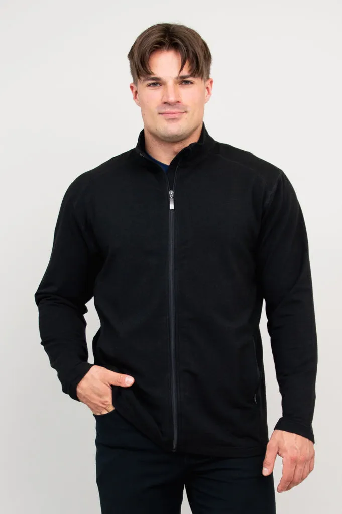 Matt Jacket, Black, Bamboo Fleece sold by Blue Sky