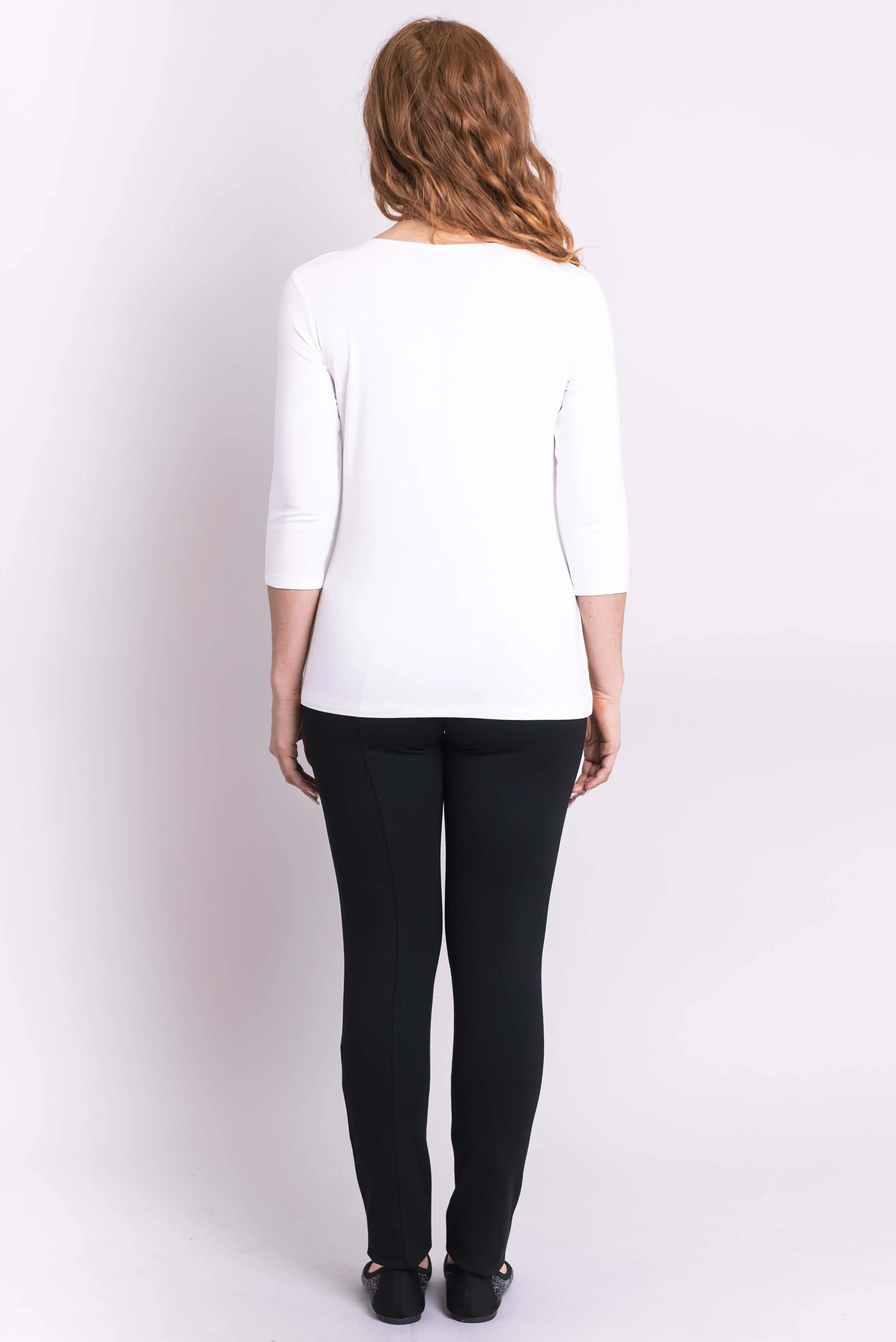 Mia Top, Winter White, Bamboo- Final Sale sold by Blue Sky product image thumbnail 4