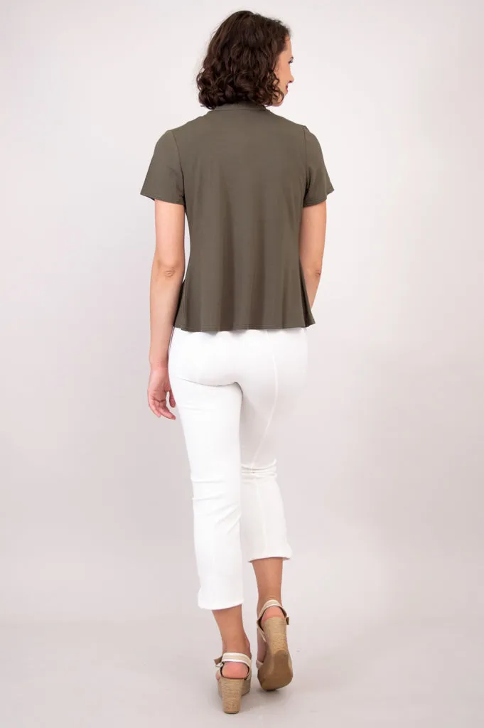 Sherry Jacket, Khaki, Bamboo- Final Sale sold by Blue Sky product image thumbnail 5