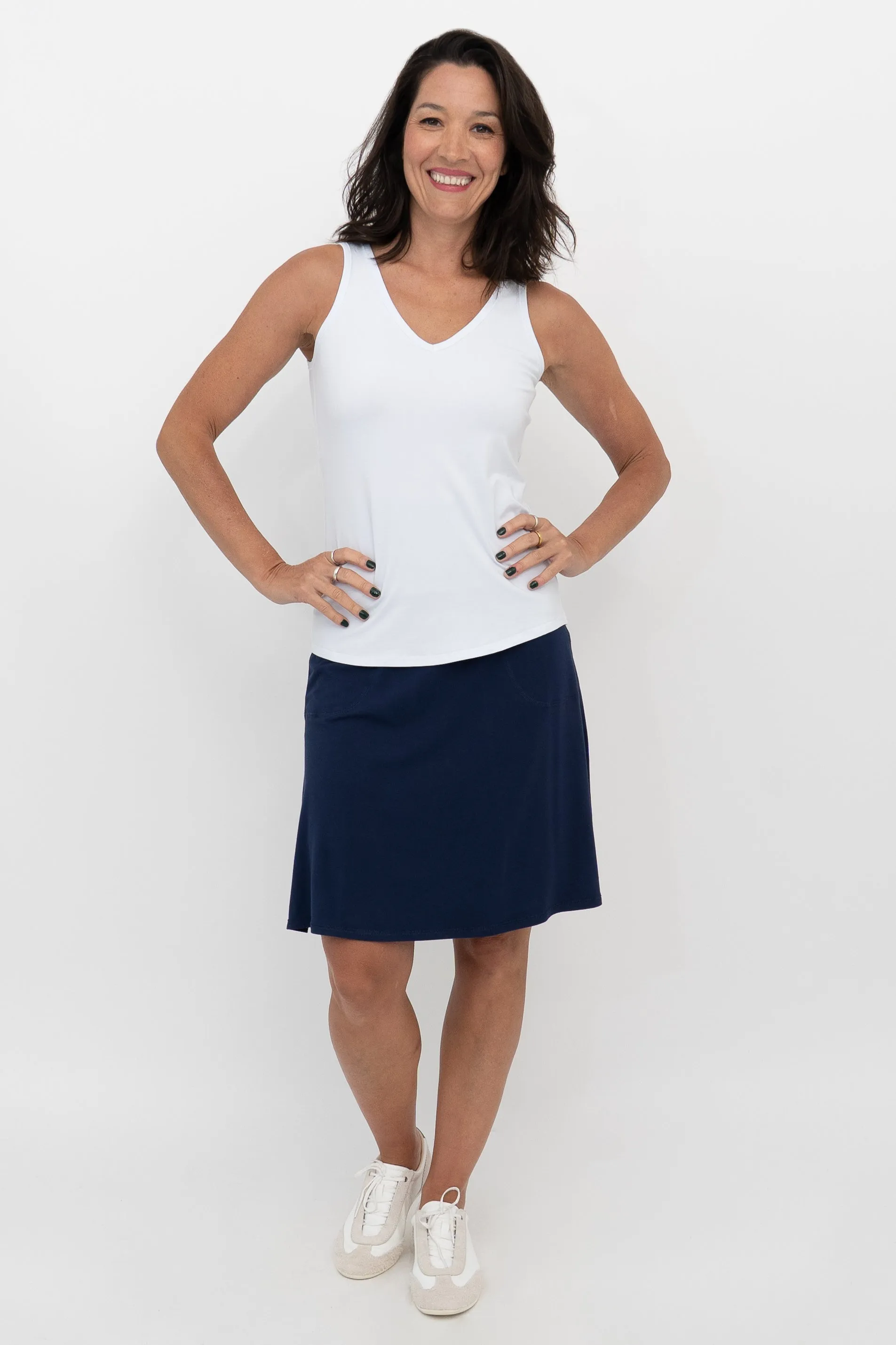 Magna Skort, Indigo, Bamboo sold by Blue Sky product image thumbnail 4