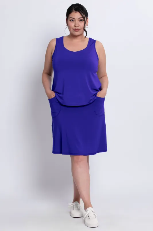 Magna Skort, Violet, Bamboo sold by Blue Sky