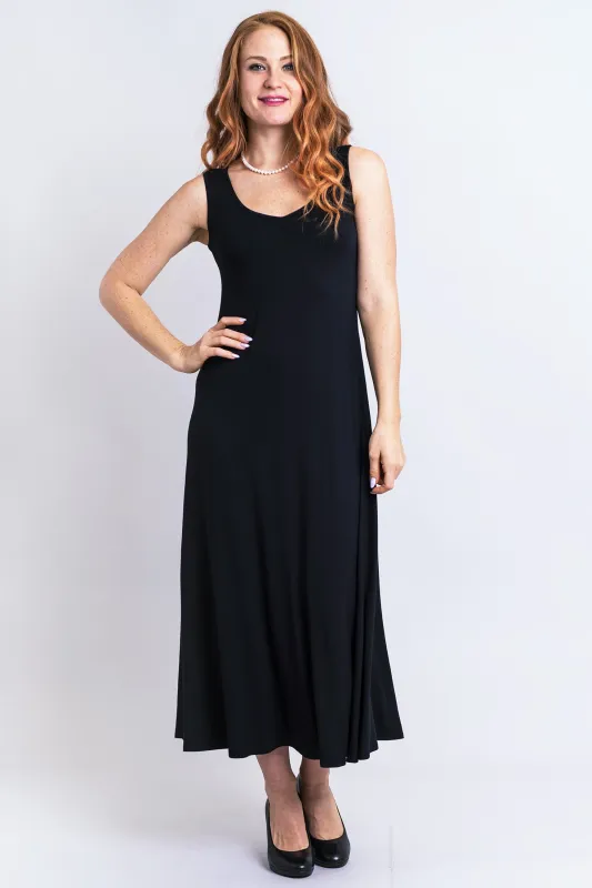 Lanai Sleeveless Dress, Black, Bamboo sold by Blue Sky