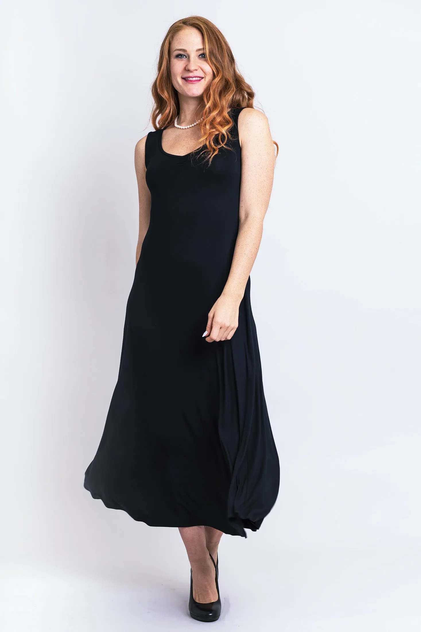 Lanai Sleeveless Dress, Black, Bamboo sold by Blue Sky product image thumbnail 3