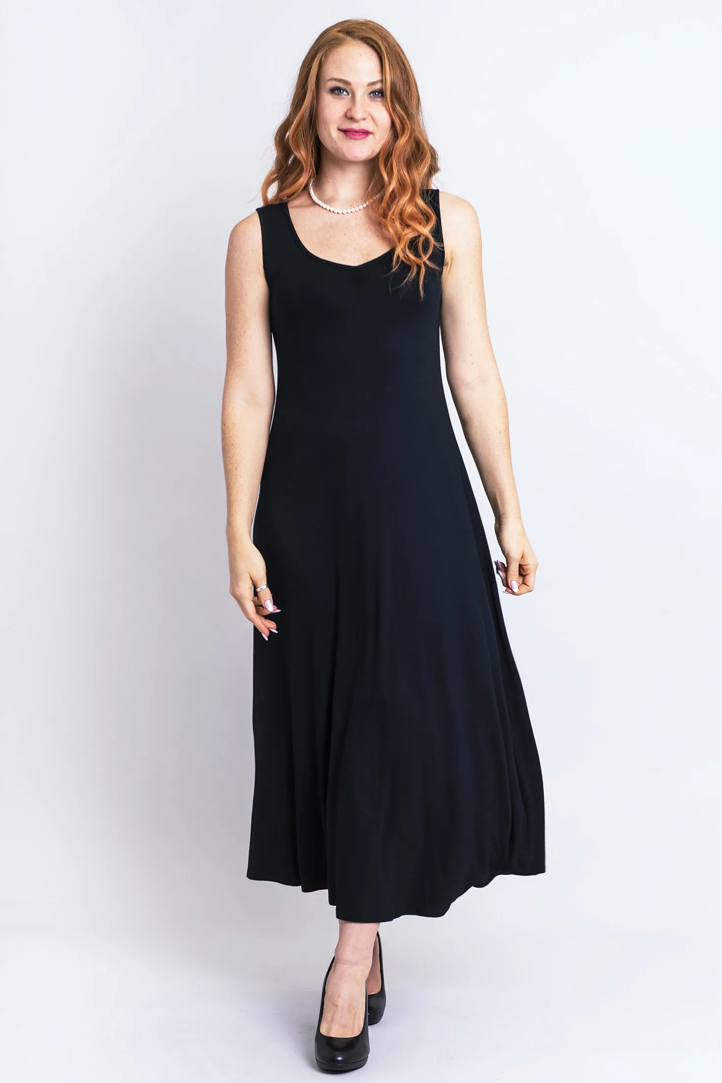 Lanai Sleeveless Dress, Black, Bamboo sold by Blue Sky product image thumbnail 2