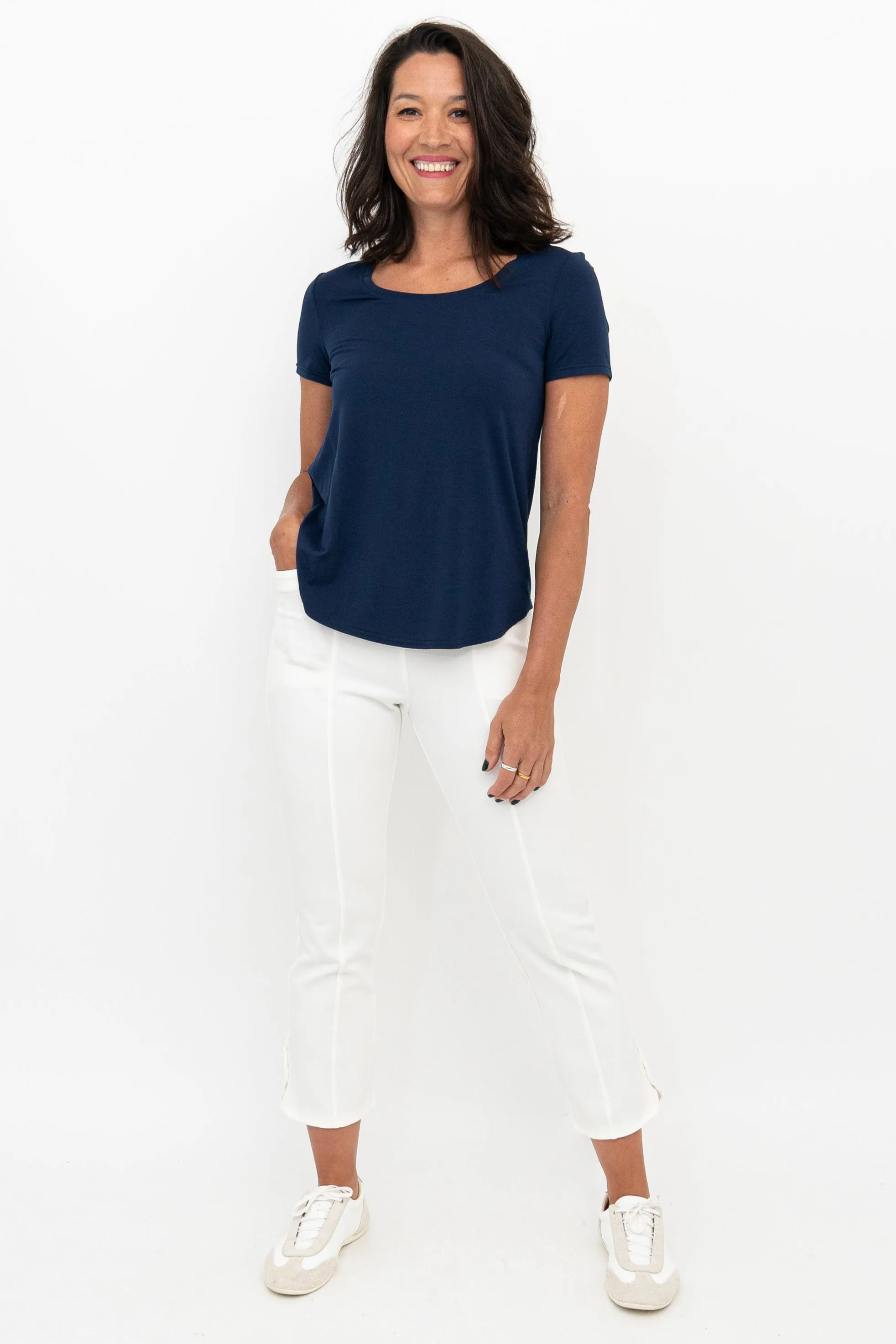 Nadine Crop, White, Modal sold by Blue Sky product image thumbnail 2