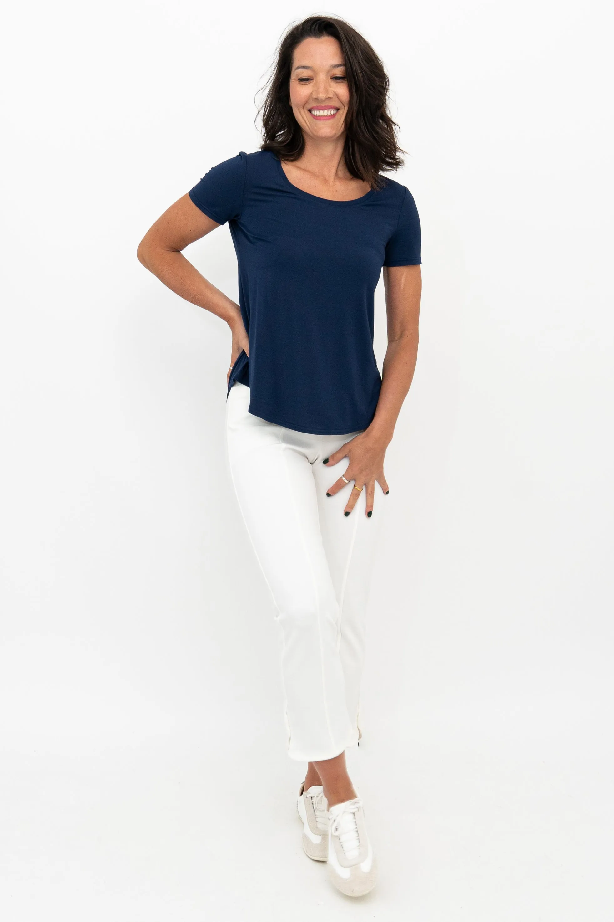 Nadine Crop, White, Modal sold by Blue Sky product image thumbnail 4