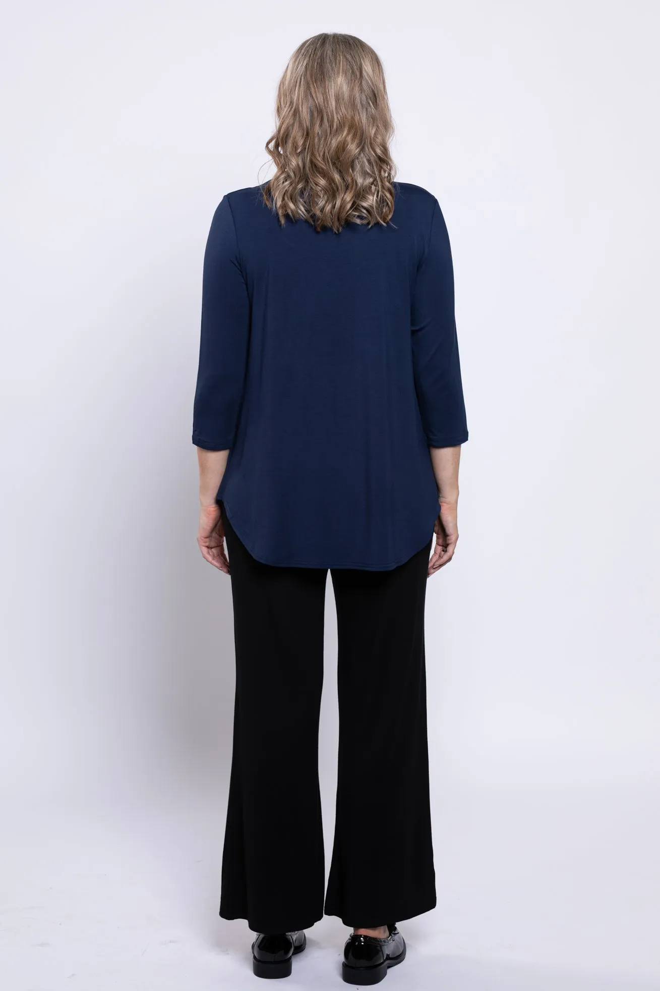 Jazz 3/4 Slv Top, Indigo, Bamboo sold by Blue Sky product image thumbnail 4