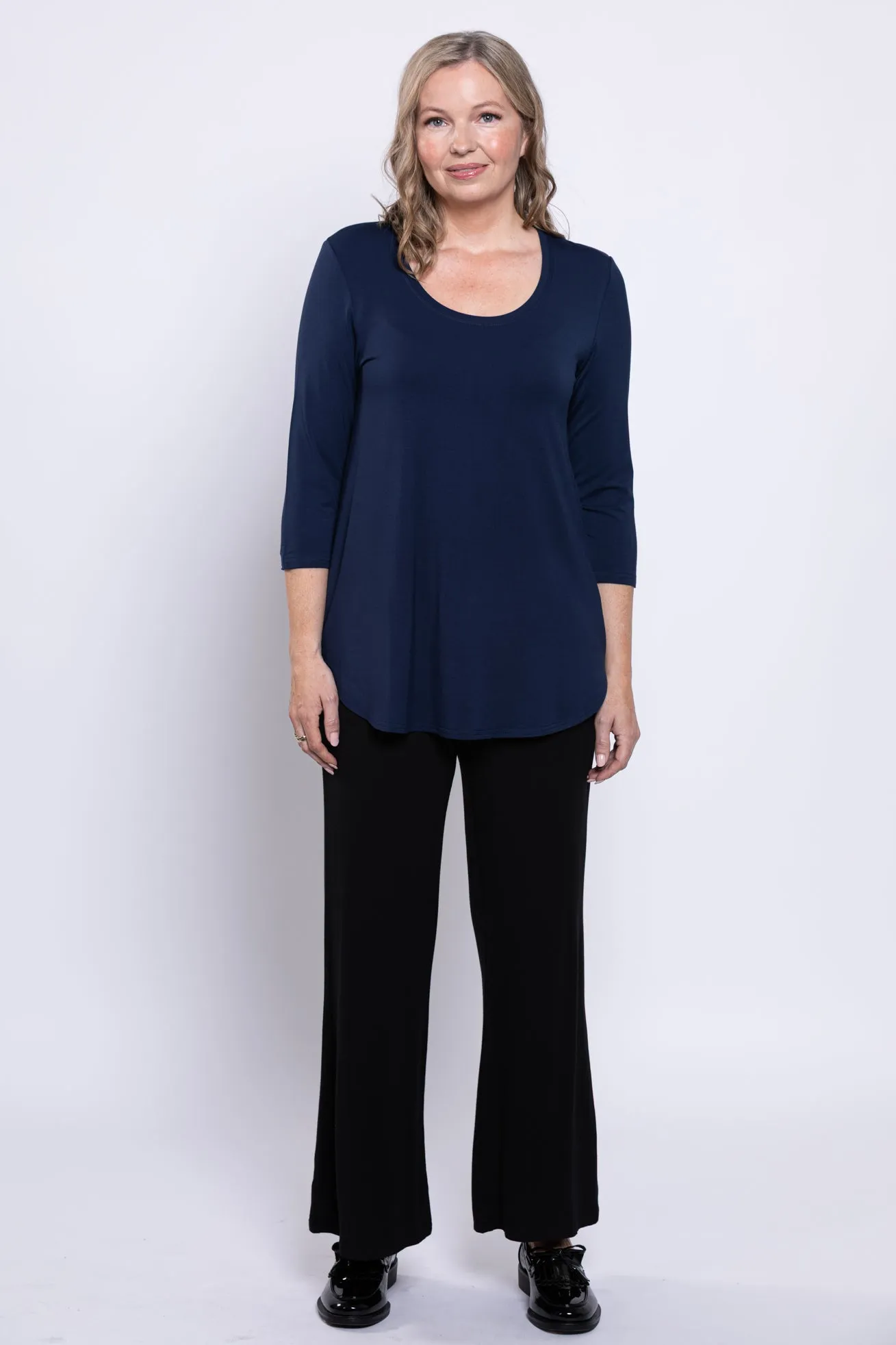 Jazz 3/4 Slv Top, Indigo, Bamboo sold by Blue Sky product image thumbnail 3