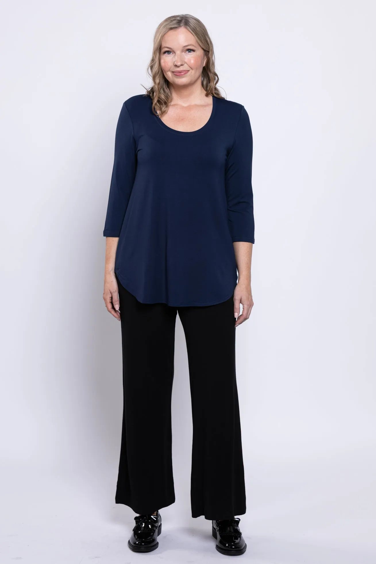 Jazz 3/4 Slv Top, Indigo, Bamboo sold by Blue Sky product image thumbnail 2