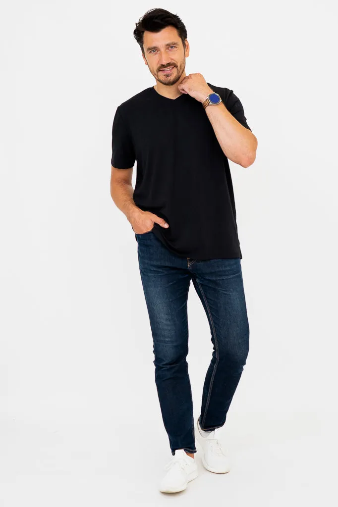 Adam Short Sleeve Shirt, Black, Bamboo sold by Blue Sky product image thumbnail 3