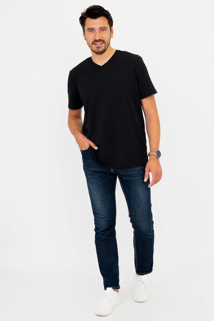 Adam Short Sleeve Shirt, Black, Bamboo sold by Blue Sky product image thumbnail 2