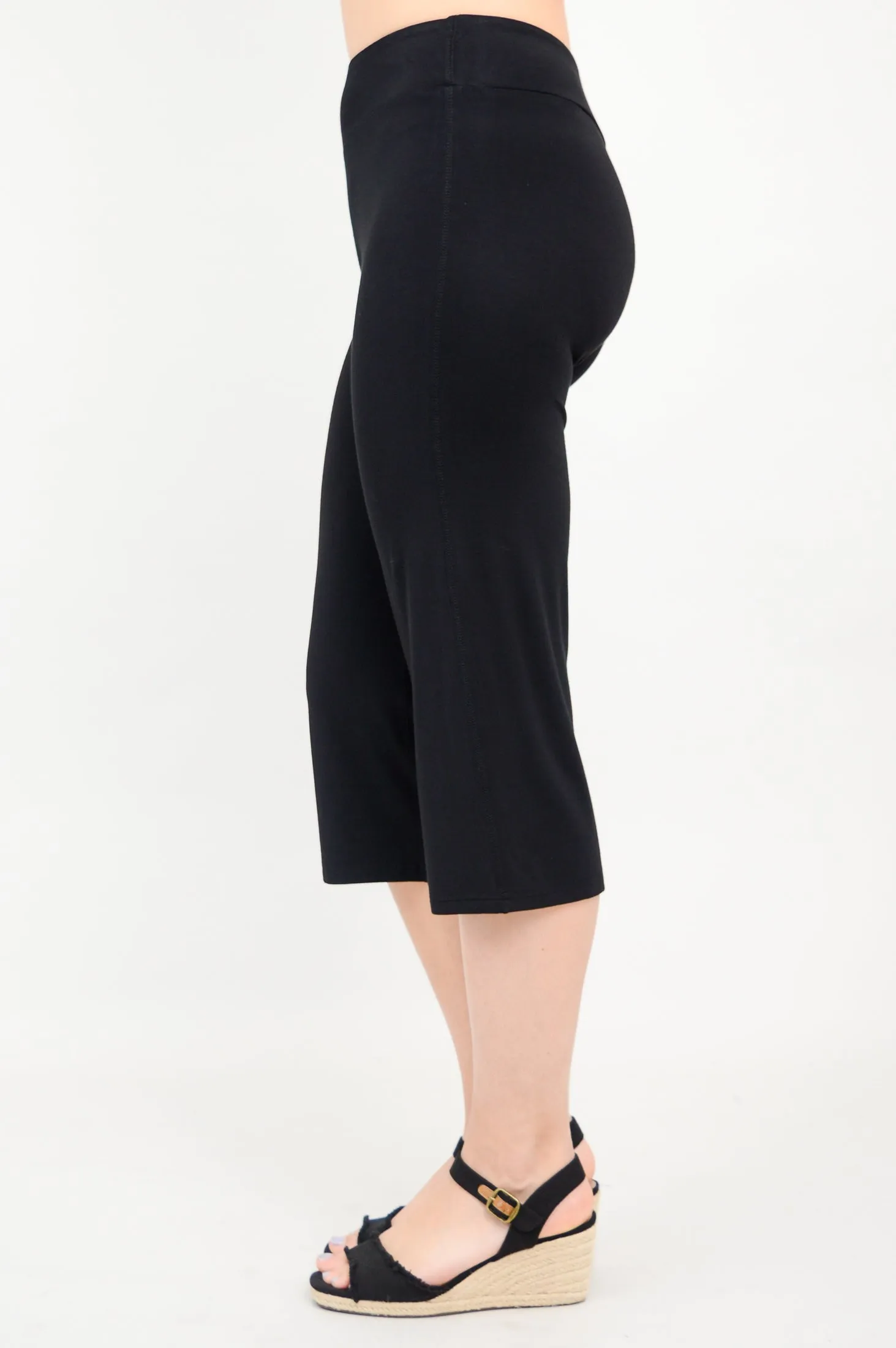 Yoga Capri, Black, Bamboo sold by Blue Sky product image thumbnail 3