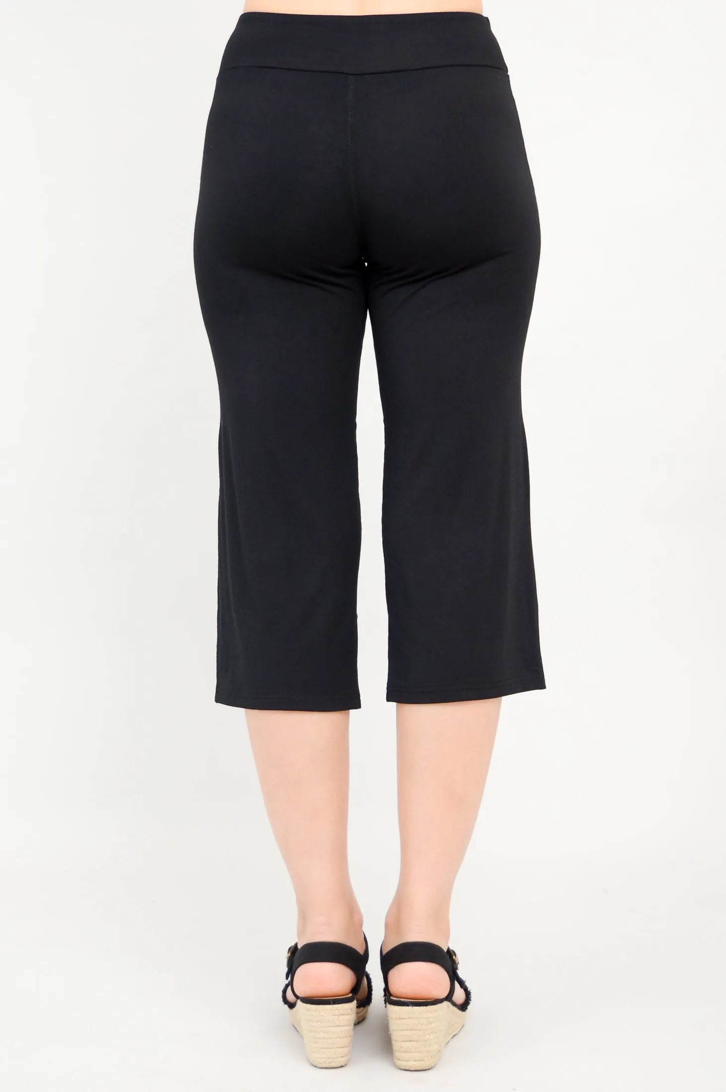 Yoga Capri, Black, Bamboo sold by Blue Sky product image thumbnail 4