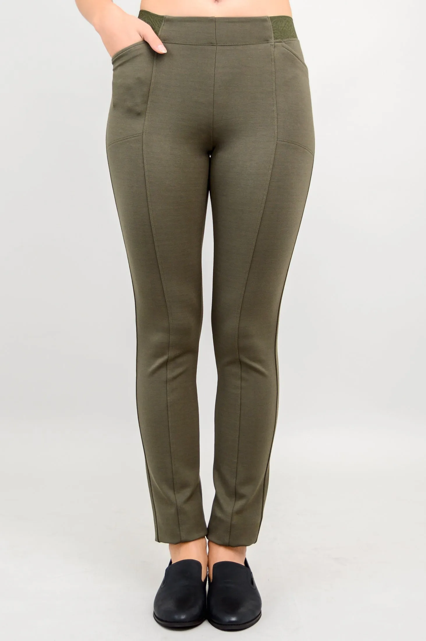 Nadia Pant, Khaki, Modal sold by Blue Sky product image thumbnail 2