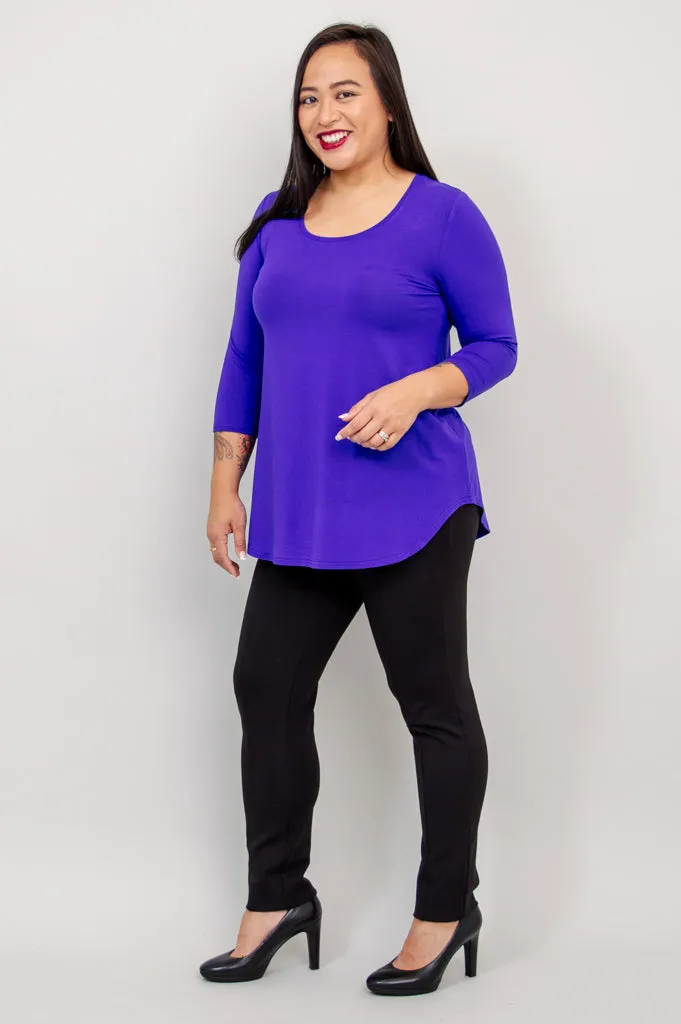 Jazz 3/4 Slv Top, Violet, Bamboo sold by Blue Sky product image thumbnail 3