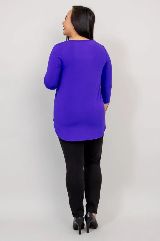 Jazz 3/4 Slv Top, Violet, Bamboo sold by Blue Sky product image thumbnail 4