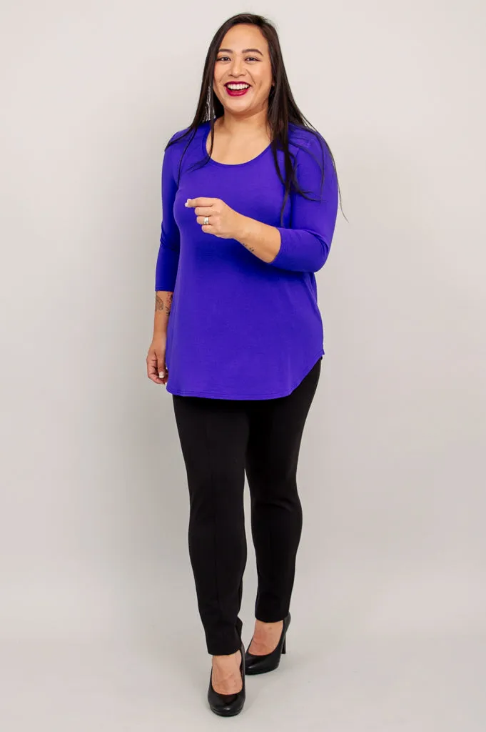 Jazz 3/4 Slv Top, Violet, Bamboo sold by Blue Sky product image thumbnail 2