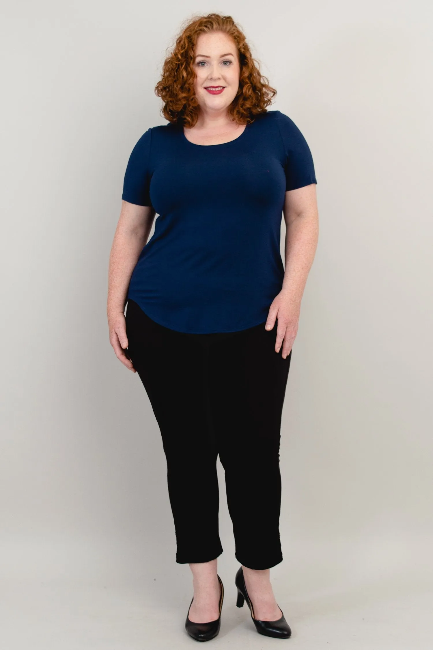 Tessa Tee, Indigo, Bamboo sold by Blue Sky product image thumbnail 5