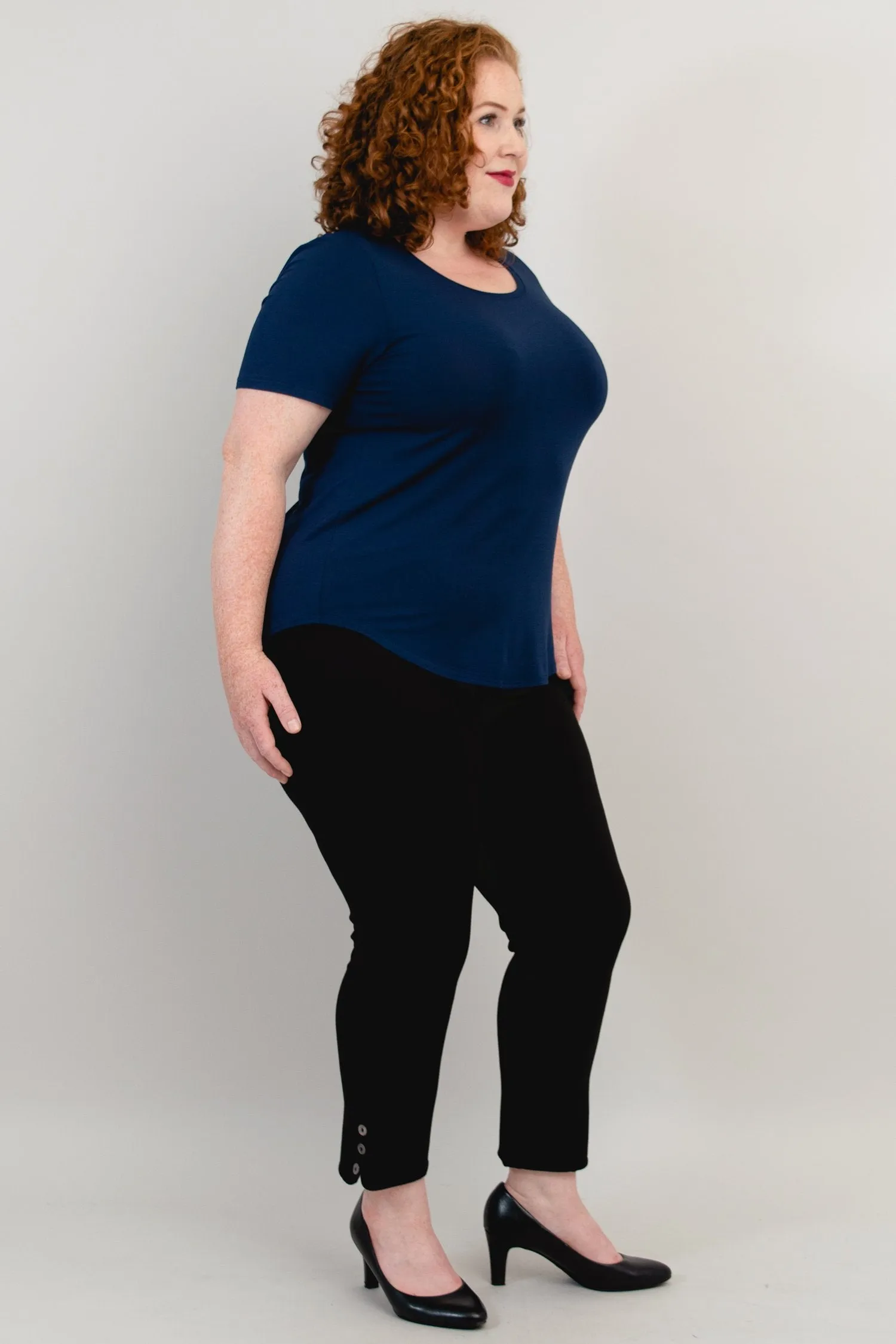 Tessa Tee, Indigo, Bamboo sold by Blue Sky product image thumbnail 4