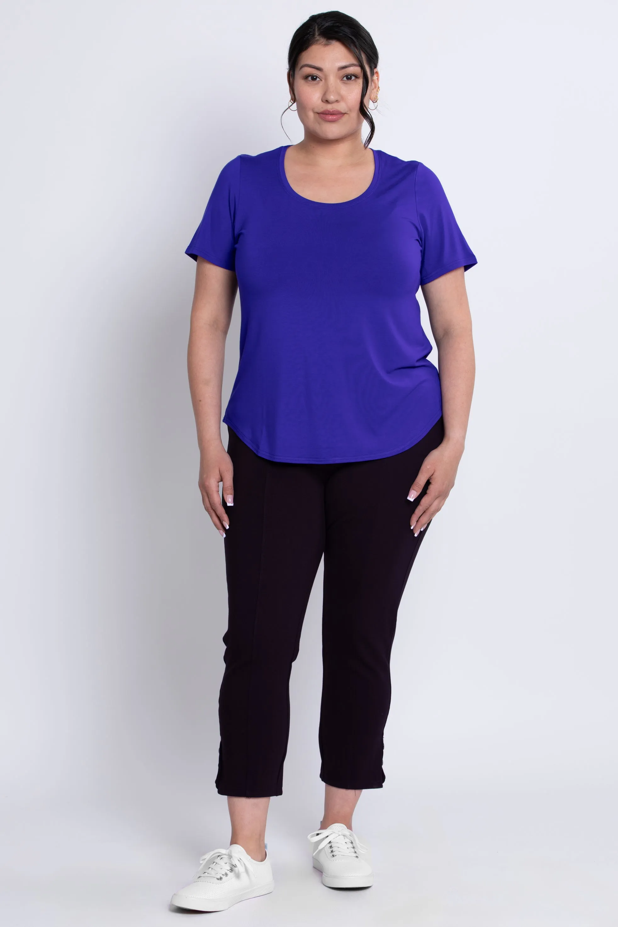 Tessa Tee, Violet, Bamboo sold by Blue Sky product image thumbnail 3