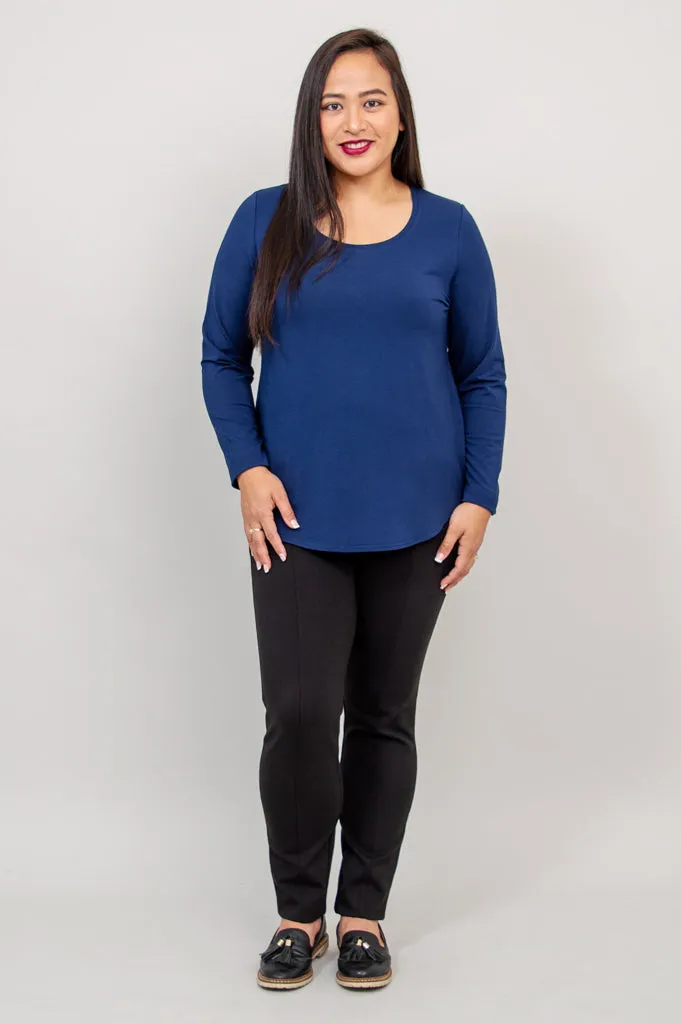 Tessa Long Sleeve, Indigo, Bamboo sold by Blue Sky product image thumbnail 3