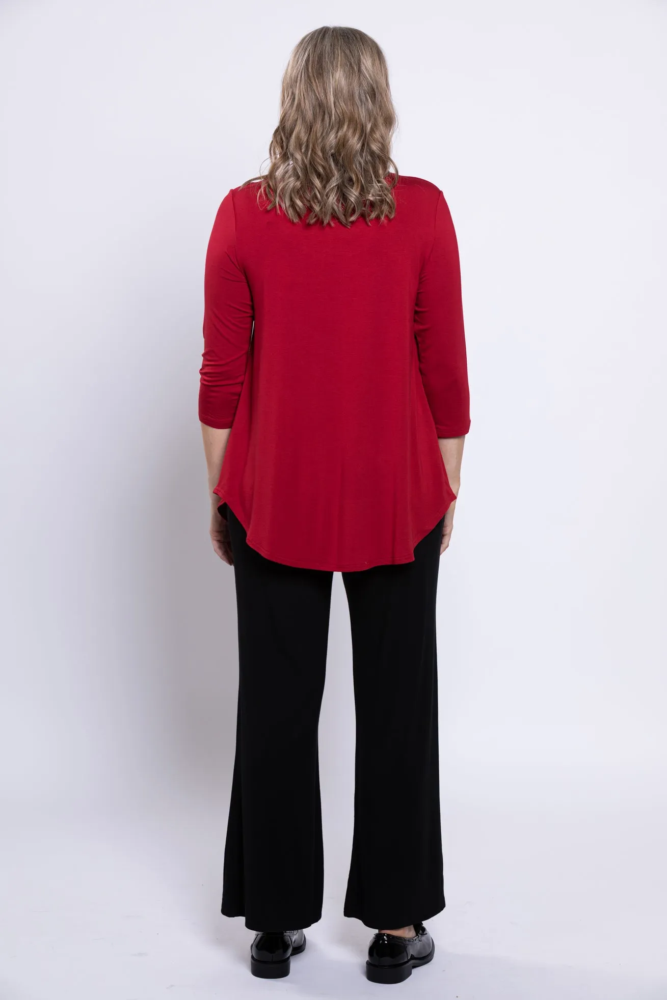 Jazz 3/4 Slv Top, Lipstick, Bamboo sold by Blue Sky product image thumbnail 4