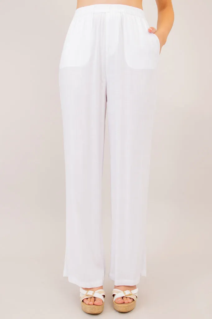 Bella Pant, White, Linen Bamboo sold by Blue Sky product image thumbnail 4