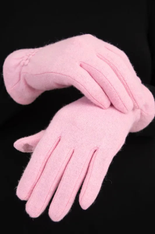 Wool Gloves, Pink sold by Blue Sky