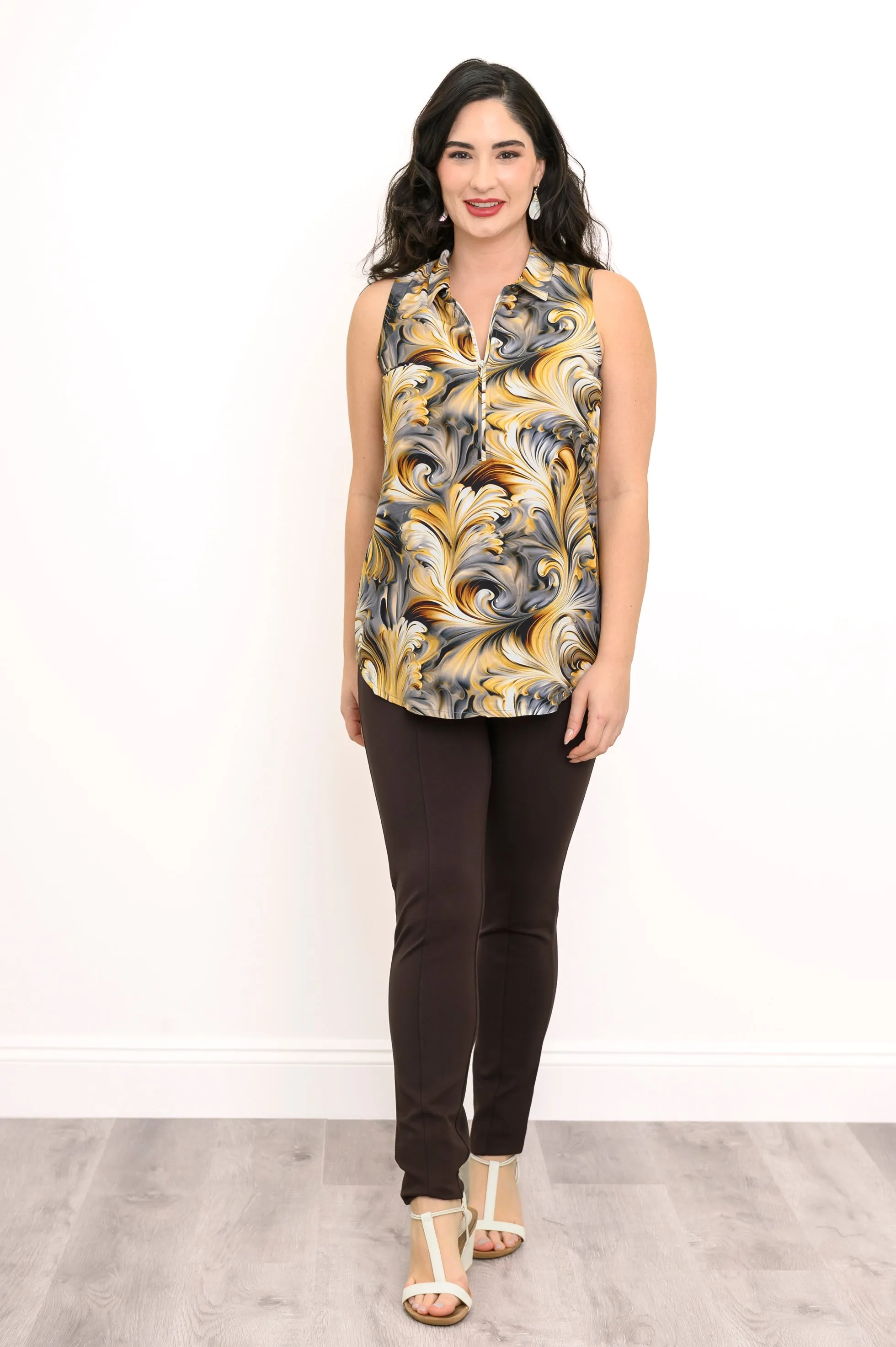 Hula Tank, Coffee Marble, Rayon sold by Blue Sky product image thumbnail 3