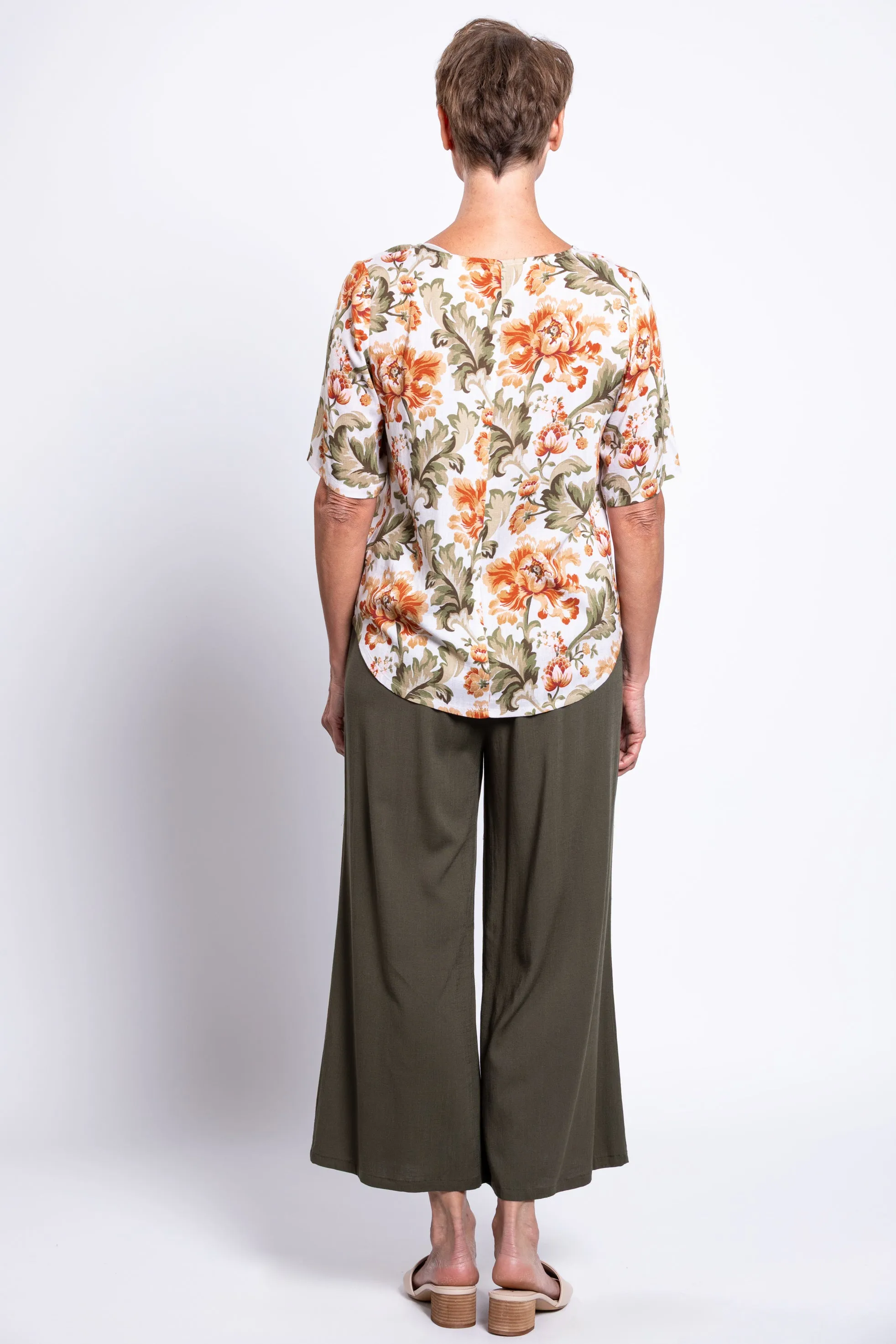 Liza Top, Khaki Tapestry, Linen Bamboo sold by Blue Sky product image thumbnail 4