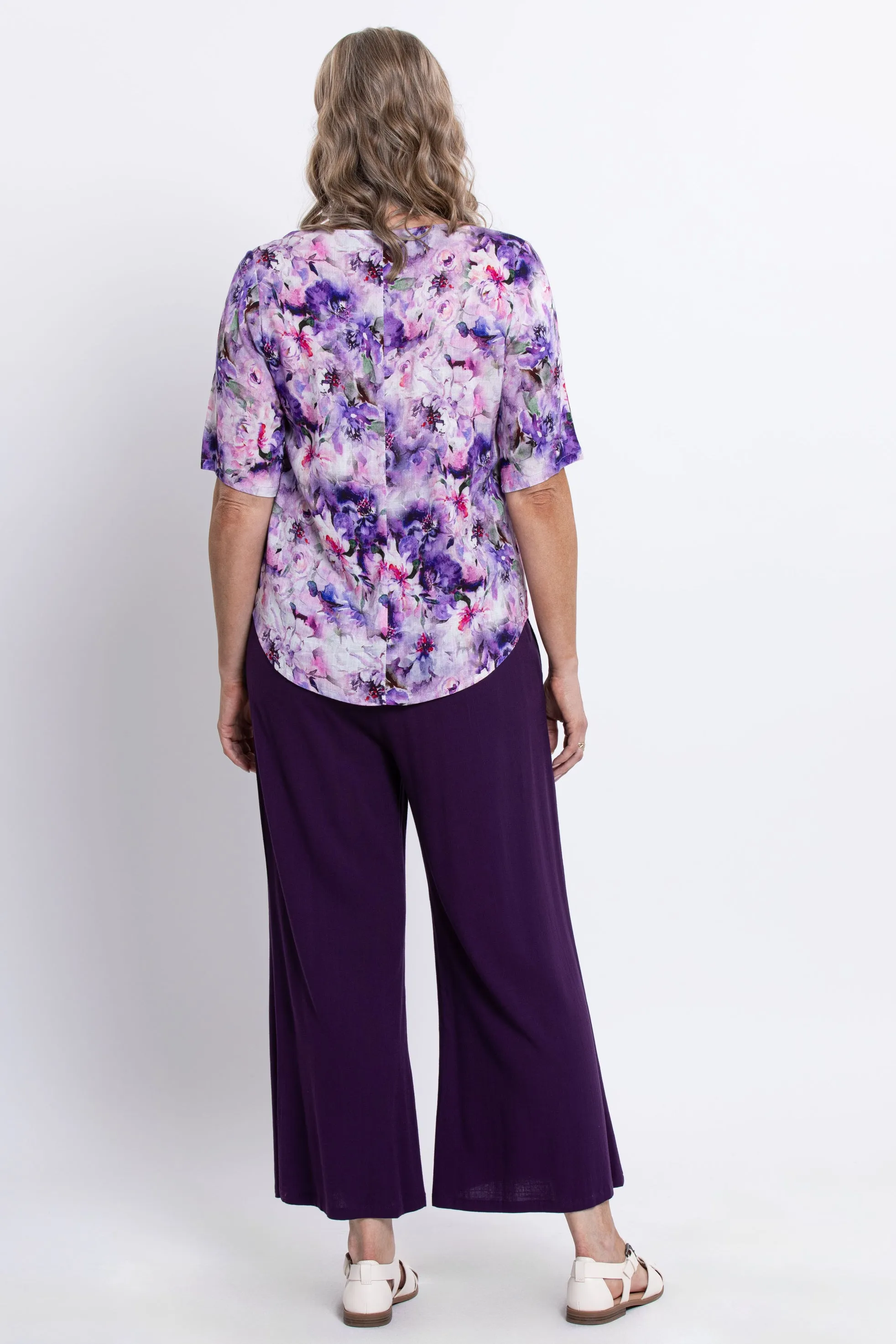 Liza Top, Royale Dynasty, Linen Bamboo sold by Blue Sky product image thumbnail 5