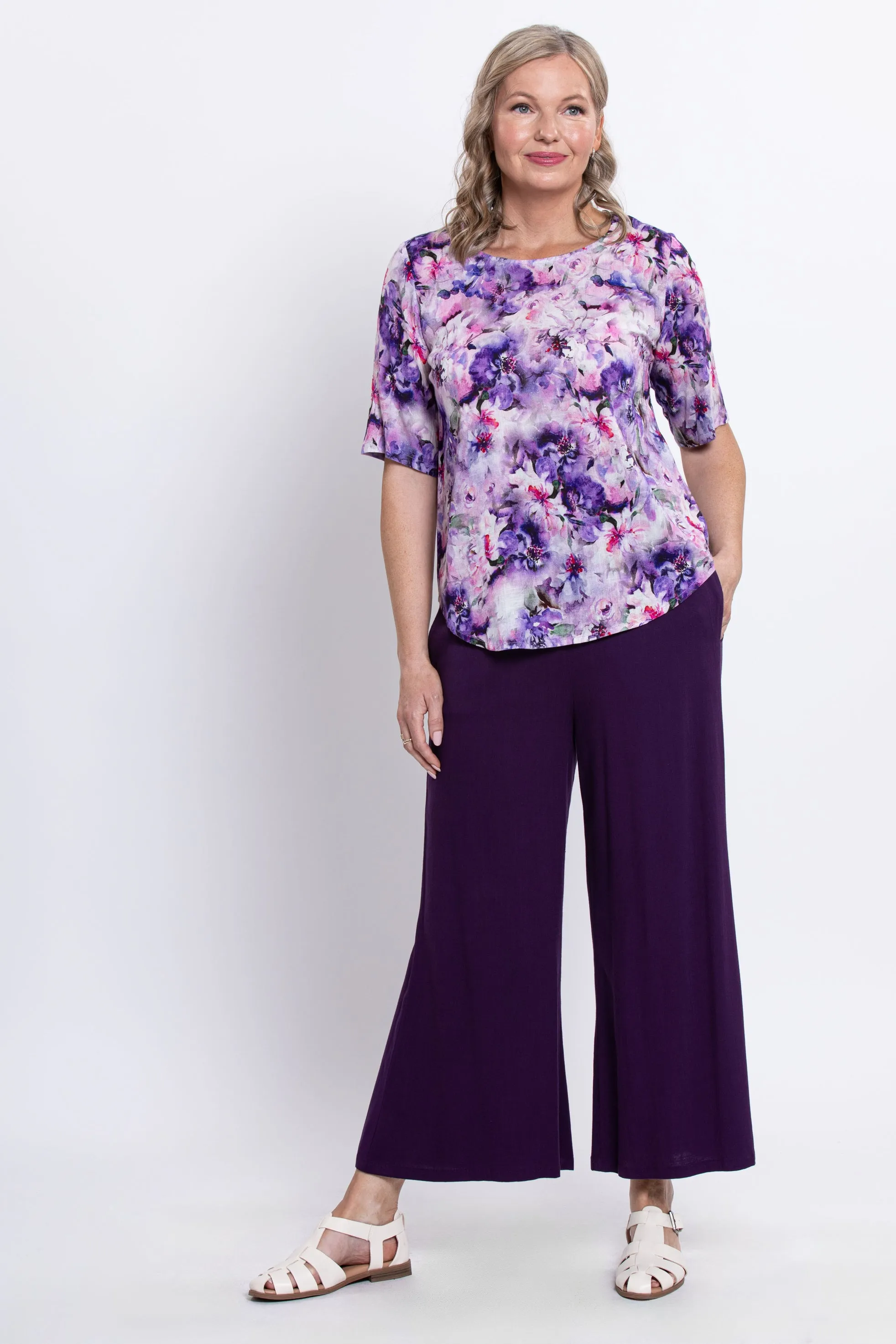 Liza Top, Royale Dynasty, Linen Bamboo sold by Blue Sky product image thumbnail 3