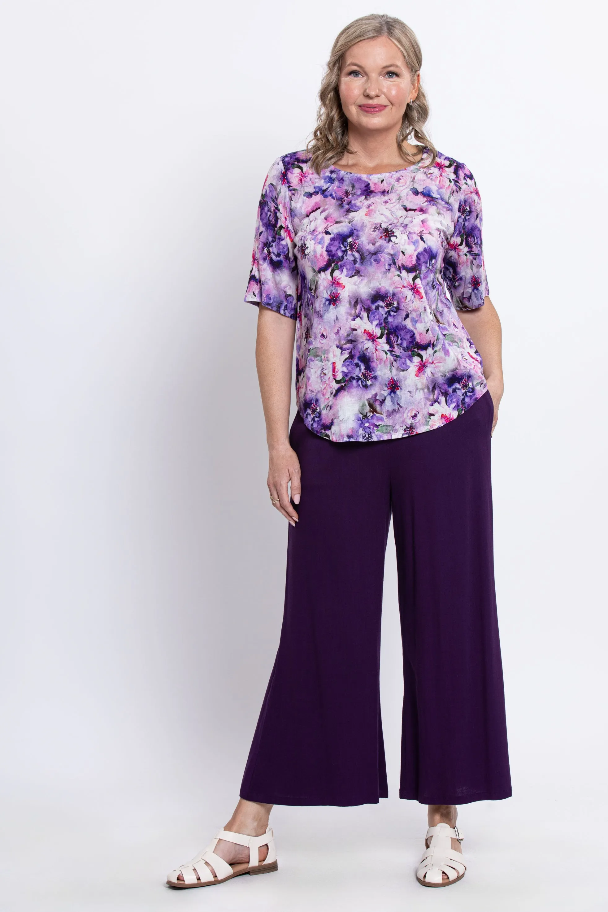 Liza Top, Royale Dynasty, Linen Bamboo sold by Blue Sky product image thumbnail 2