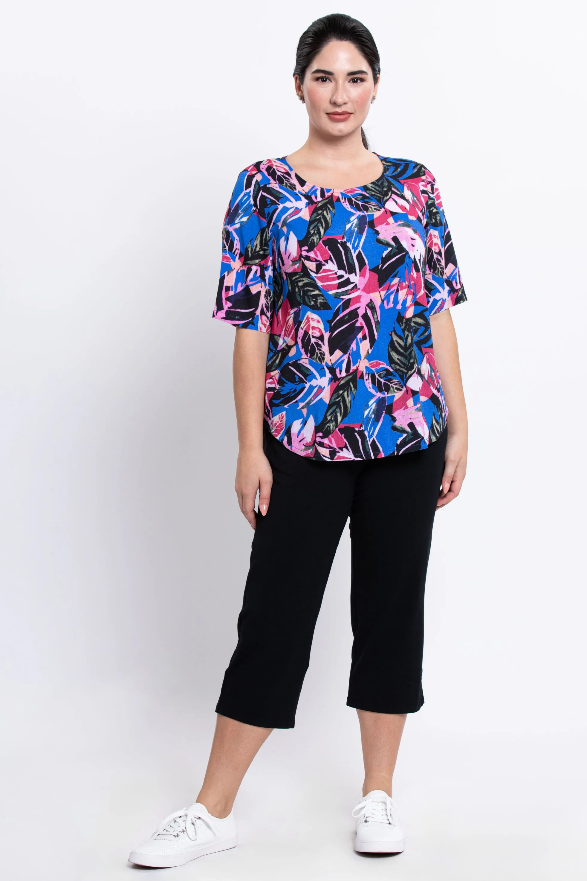 Liza Top, Pink Bonita, Linen Bamboo sold by Blue Sky product image thumbnail 2