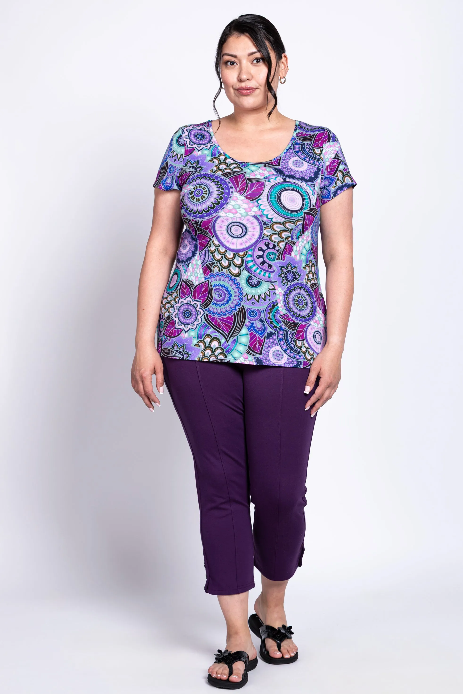 Avalon S/S Top, Royale Peacock, Bamboo sold by Blue Sky product image thumbnail 3