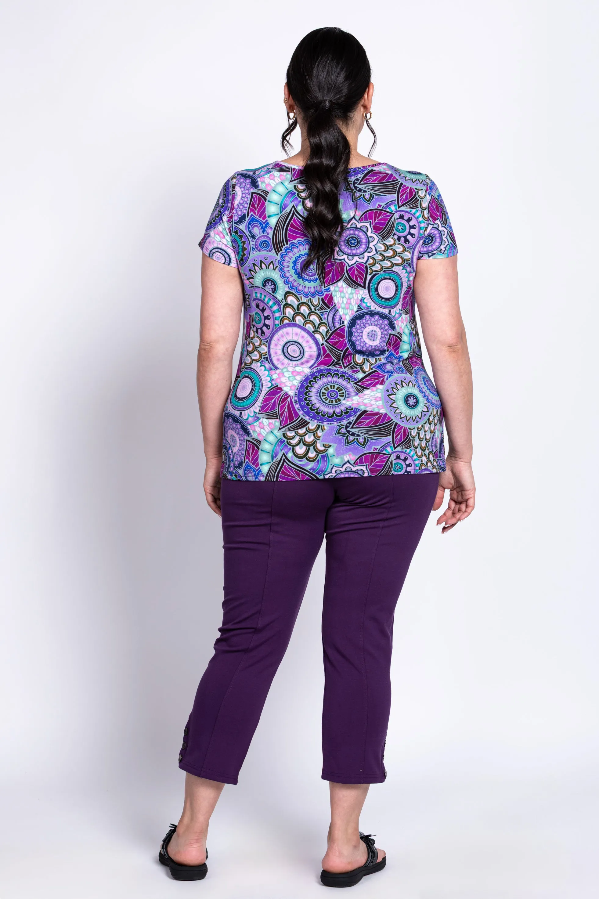 Avalon S/S Top, Royale Peacock, Bamboo sold by Blue Sky product image thumbnail 5