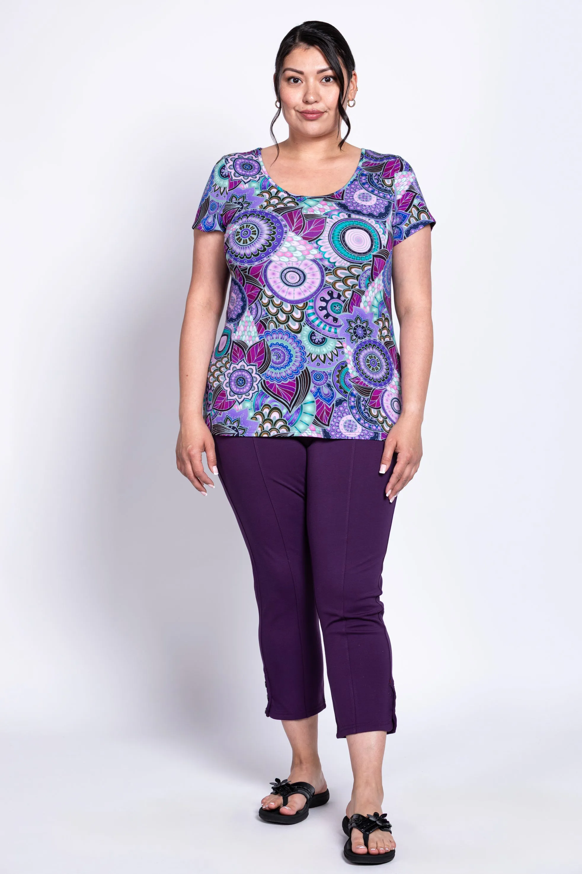 Avalon S/S Top, Royale Peacock, Bamboo sold by Blue Sky product image thumbnail 2