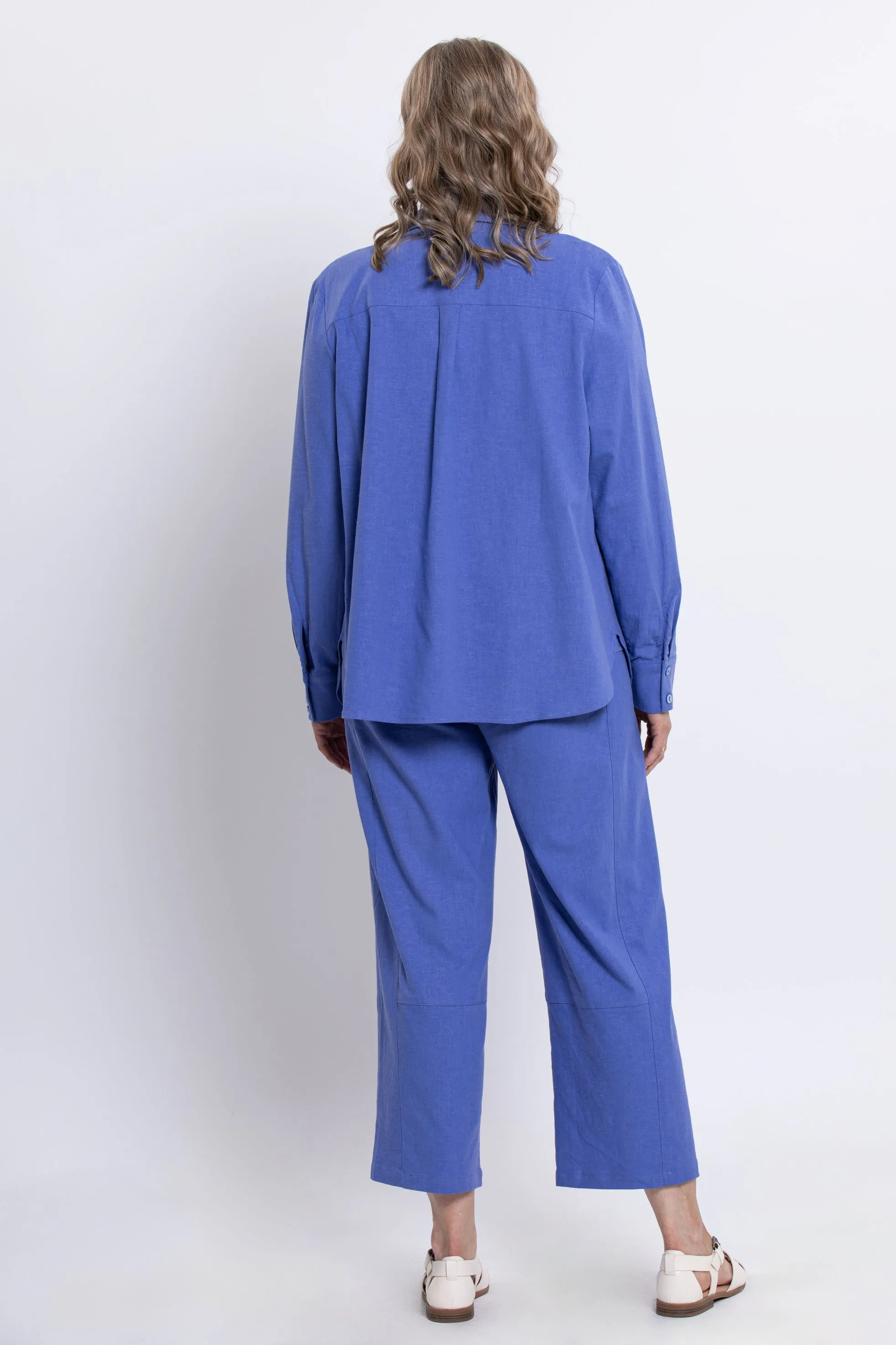 Charlie Blouse, Soft Violet, Linen Viscose sold by Blue Sky product image thumbnail 4