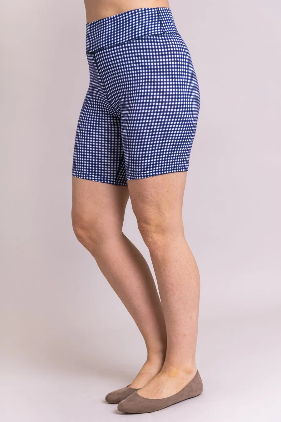 Hallie Shorts, Indigo Gingham, Bamboo - Final Sale sold by Blue Sky product image thumbnail 2