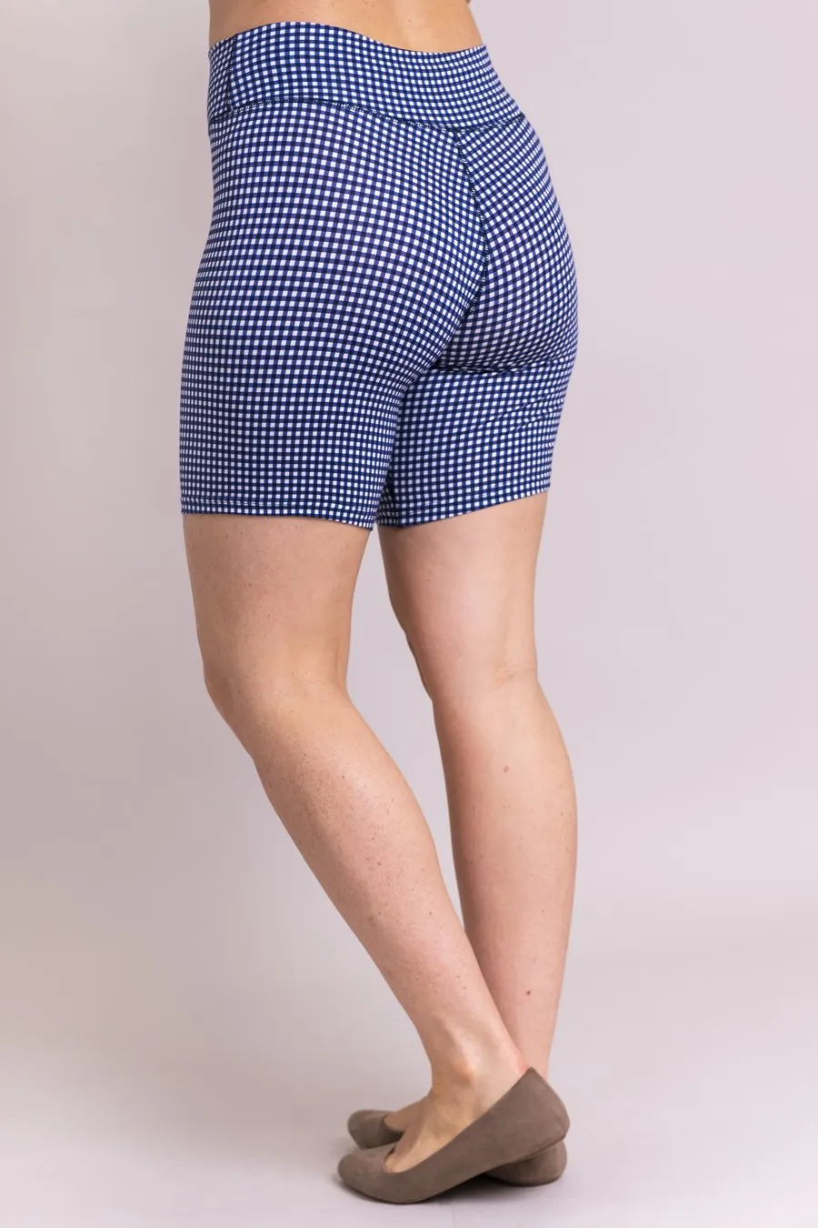 Hallie Shorts, Indigo Gingham, Bamboo - Final Sale sold by Blue Sky product image thumbnail 3