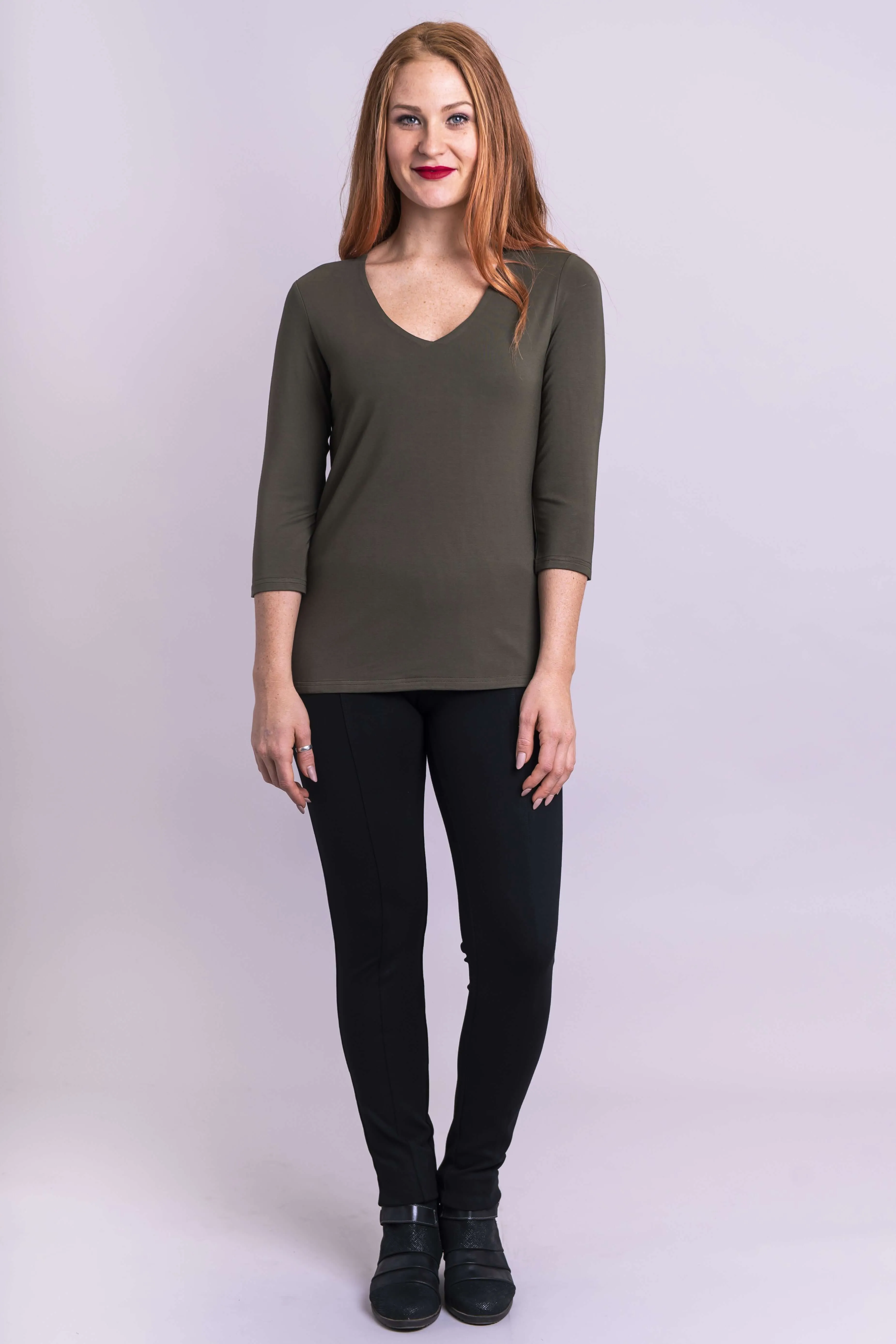 Mia Top, Khaki, Bamboo - Final Sale sold by Blue Sky product image thumbnail 5