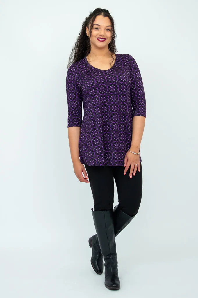 Courage Tunic, Geo Flower, Bamboo - Final Sale sold by Blue Sky product image thumbnail 5